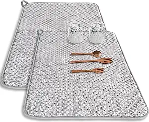 Efficient Microfiber Drying Mat for Quick Kitchen Drying