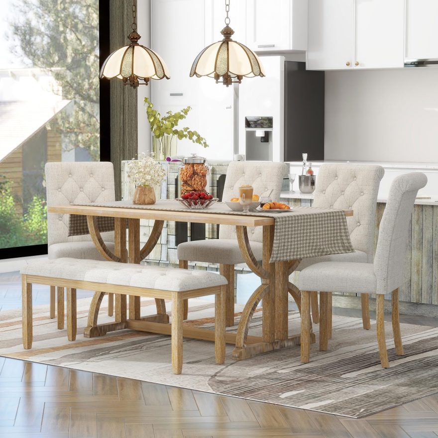 Best Kitchen Table with Bench and Chairs Sets