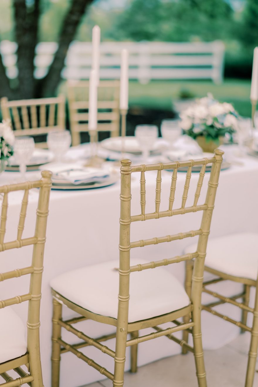 Elegant Gold Chiavari Chairs For Weddings
