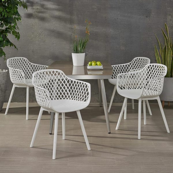 Stylish White Resin Chairs: Patio & Dining